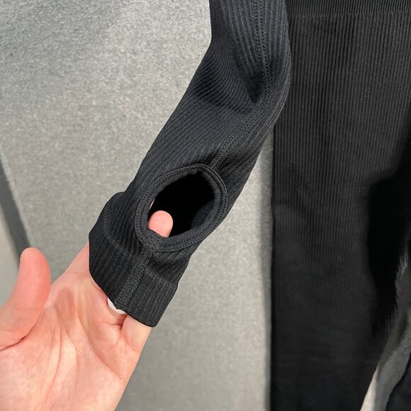 OQQ Women Long Sleeve Jumpsuits Workout Ribbed Bodysuits One Piece Size M - Picture 5 of 6